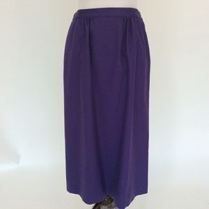 Vintage 80's Pendleton Wool purple pencil skirt